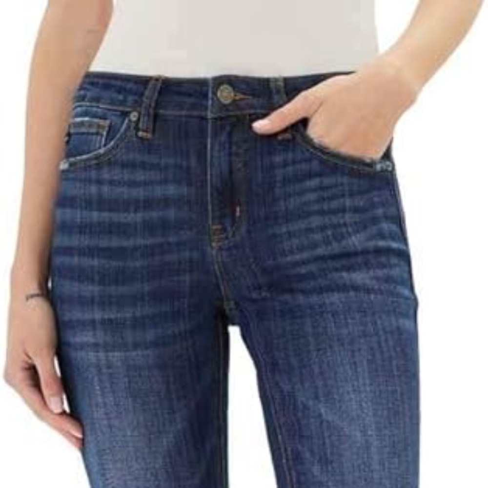 KanCan Women's Mid Rise Flare Hem Jeans Style KC6102HY - Size 24
